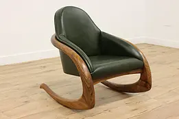 Midcentury Modern Vintage Rocking Chair after Wendell Castle #45788