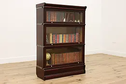 Lawyer Antique 3 Stack Birch Bookcase or Bath Cabinet, Macey #45164