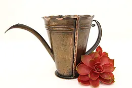 Farmhouse Vintage Craftsman Hammered Copper Watering Can #46150