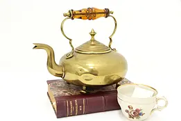 English Antique Hot Toddy Brass Tea Pot or Kettle, C & B #45102