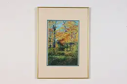 Autumn Forest Original Watercolor Painting, Kappel 28.5" #46475