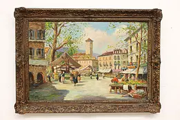 City Center Market Vintage Original Oil Painting Ainsley 43" #46015