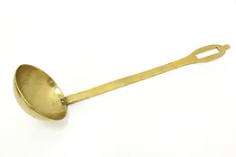 Farmhouse Antique English Solid Brass Ladle or Dipper #45041