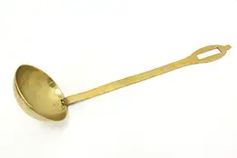 Farmhouse Antique English Solid Brass Ladle or Dipper #45041