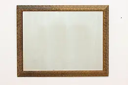 Traditional Wall Hanging Vintage Beveled Hall or Bath Mirror #46564