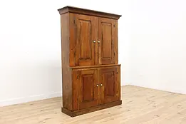 Farmhouse Kitchen Antique Pine Cabinet, Cupboard, or Pantry #46467