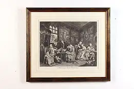 Marriage à la Mode Antique Plate 1 Engraving Hogarth 25.5"  #46539