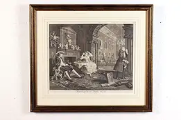 Marriage à la Mode Antique Plate 2 Engraving Hogarth 25.5" #46536