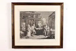 Marriage à la Mode Antique Plate 3 Engraving Hogarth 25.5" #46537