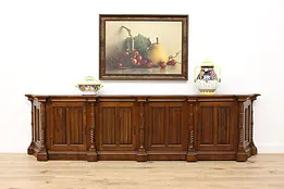 Spanish Colonial Vintage 127" Buffet, Sideboard, TV Console #46307