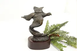Mourning Dove Statue Vintage Bronze Bird Sculpture, Sweeten #46608