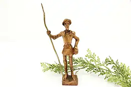 Don Quixote Vintage Copper Man from La Mancha Statue #46591