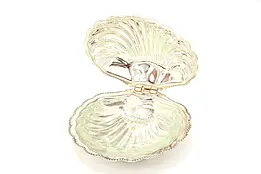 Silverplate Vintage Clamshell Caviar or Butter Dish, Royal #38395
