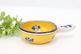 French Vintage Hand Painted Farmhouse Porringer Bowl #44024