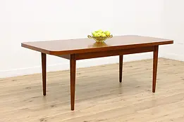 Midcentury Modern 60s Vintage Dining Table w/ Butterfly Leaf #46175