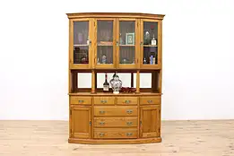 Arts & Crafts Oak Antique Craftsman Bar or China Cabinet #46885