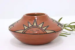 Native American Vintage Santa Clara Pottery Bowl, Petra #45856