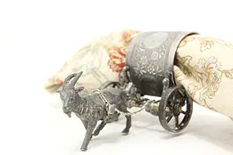 Goat Cart Victorian Antique Napkin Ring, Meriden #46841
