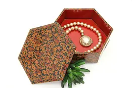 Japanese Vintage Tsugaru Nuri Lacquerware Jewelry Box #46448