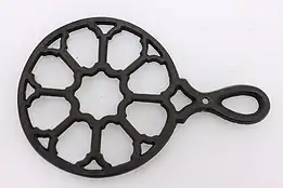 Farmhouse Antique Cast Iron Fireplace Trivet w/ Handle #46903