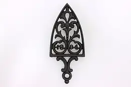 Farmhouse Antique 1894 Cast Iron Fireplace Hearth Trivet #46896