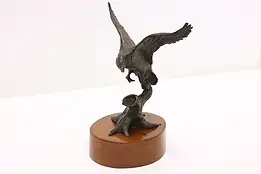 Wood Duck Statue Vintage Bronze Bird Sculpture, Sweeten #46612