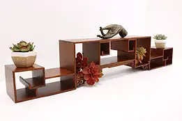 Chinese Vintage Teak Desk Organizer or Wall Shelf #45799