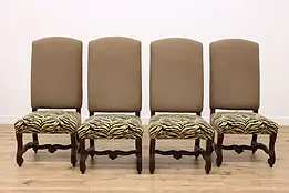 Set of 4 Ralph Lauren Vintage Mahogany Dining or Game Chairs #46025