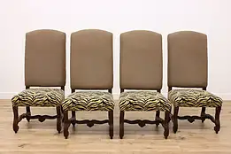 Set of 4 Ralph Lauren Vintage Mahogany Dining or Game Chairs #46025