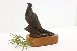 Pheasant Statue Vintage Bronze Bird Sculpture, Sweeten #46615