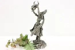 Medicine Man Statue Vintage Pewter Sculpture, Jim Ponter #45483