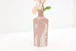 Wedgwood Vintage Pink Jasperware Flower Vase, Moth or Bee #46384