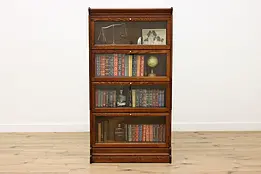 Lawyer 4 Stack Antique Oak Office or Library Bookcase #46318