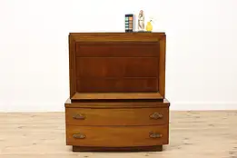 Midcentury Modern 50s Vintage Mahogany Chest, Dresser United #40805