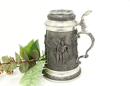 Farmhouse Pewter & Silverplate Beer Stein or Mug, Military #46850