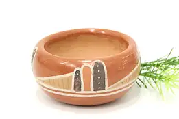 Native American Vintage Hand Painted Pottery Bowl Watr Henry #46809