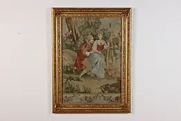 Courting Couple Needlepoint Tapestry after Boucher 41.5" #47151