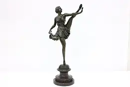 Ballet Dancer Vintage Bronze Sculpture Ballerina Statue Zach #45759