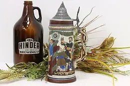 German Farmhouse Antique Beer Stein or Mug, Shooting Contest #45867