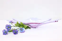 Murano Venetian Italian Amethyst Art Glass Centerpiece Bowl #47283