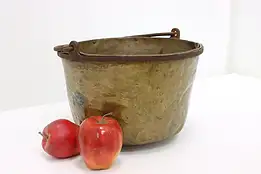 Farmhouse Antique Brass & Iron Cauldron, Kettle, or Planter #47361