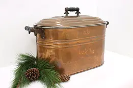Farmhouse Antique Copper Boiler Washer Kindling, Cream City #45252
