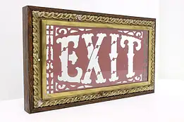 Theater Vintage Salvage Exit Doorway Sign #46400