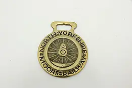 Horse Vintage Brass Harness Medallion, Railway #45921