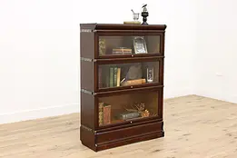Oak Antique 3 Stack Lawyer Bookcase, Bath Cabinet, Macey #47382