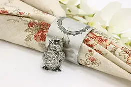 Victorian Antique Silverplate Napkin Ring with Bird #46825