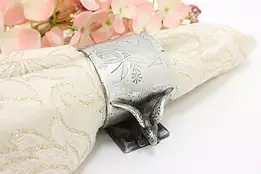 Victorian Antique Silverplate Napkin Ring, Doves, Meriden #46827