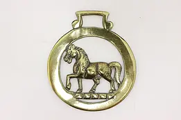 Horse Vintage Brass Harness Medallion, Horse #45918