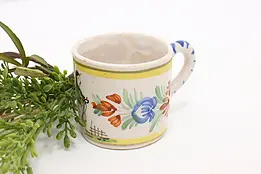 French Vintage Quimper Hand Painted Cup or Mug, Brittany #44025