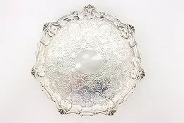 Victorian Antique English Silverplate Serving Tray WH & S #46502